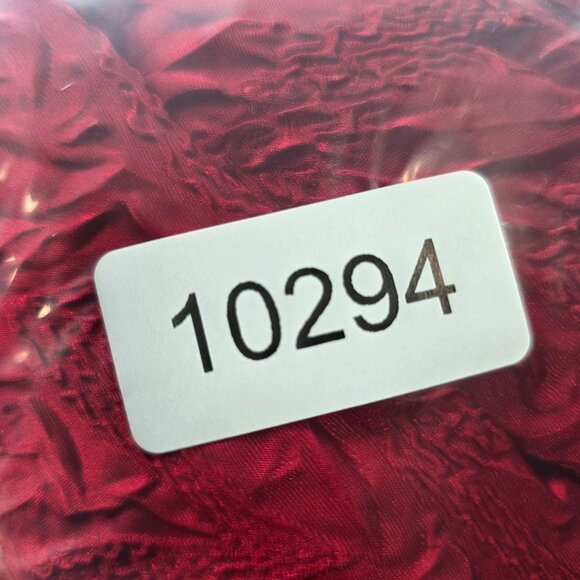 Womens Maggie Barnes Red Textured Blouse Button Up Long Sleeve Polyester Size 5X - Picture 6 of 7